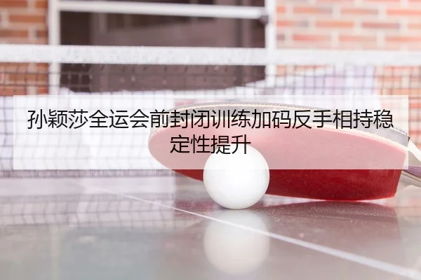 孙颖莎全运会前封闭训练加码反手相持稳定性提升